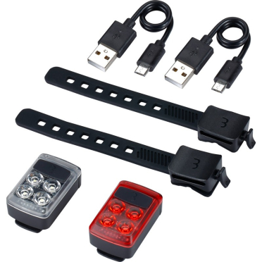 BBB Slide Combo mini fietsverlichtingsset voor en achter