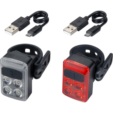 BBB Slide Combo mini fietsverlichtingsset voor en achter