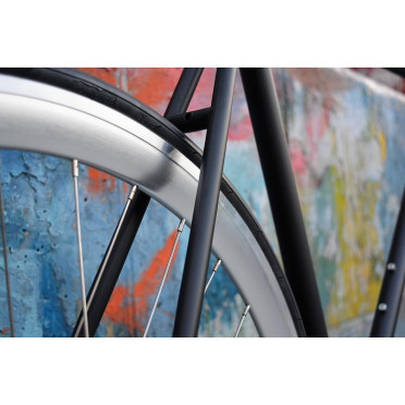 Fixie / singlespeed wielen BeastyBike X Infiné Cycles B40 Zilver