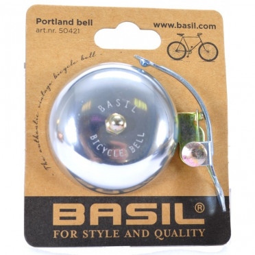 Basil Portland Fietsbel 55 mm zilver
