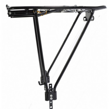 Dubbelpoot achterbagagerek 26 t/m 28 zwart