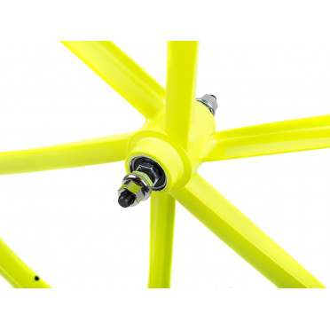 6-spaaks neongeel spaakwiel