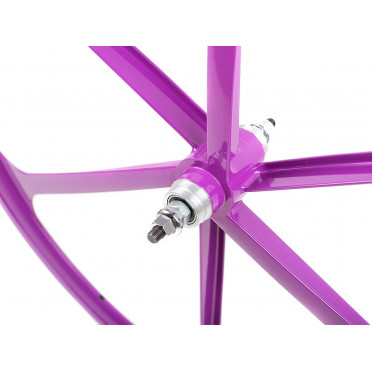 6-spaaks paars spaakwiel