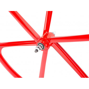 6-spaaks rood wiel