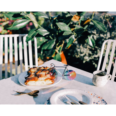 Iriserende fietspizzasnijder