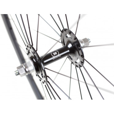 Fixie/singlespeed wielen Novatec Zwart