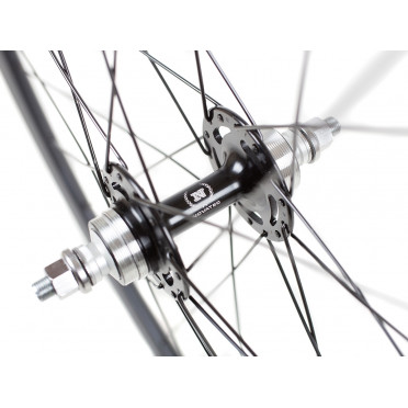 Fixie/singlespeed wielen Novatec Zwart