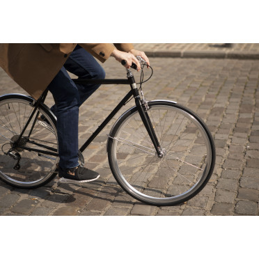 InFiné Cycles Asfalt Stadsfiets - Mat Zwart