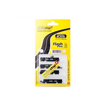 Set van 4 SwissStop-cartridges type Shimano Flash Pro Black voor aluminium velgen