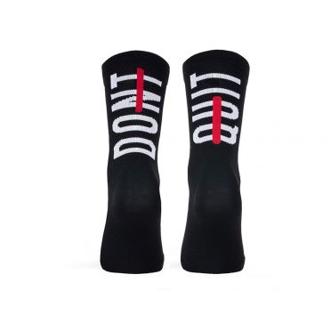 Paar PACIFIC & CO fietssokken - Don't Quit - Zwart