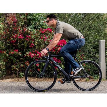 Fixie / Singlespeed Aventon Cordoba Fiets - Cool Smoke