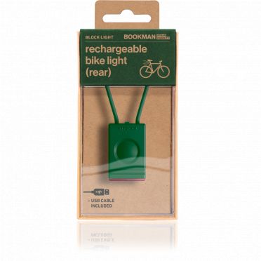 Bookman Block USB-achterlicht voor de fiets