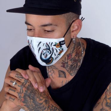 Pacific & Co. Skull wasbaar stoffen masker