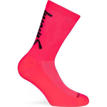 Paar Pacific & Co fietssokken - Stay strong - Koraal