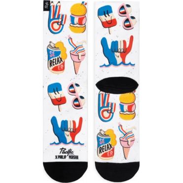 Paar Pacific & Co fietssokken - Summertime