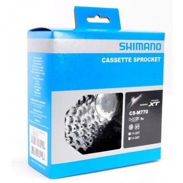 Shimano XT CS-M770 cassette voor fietsen met 9 versnellingen