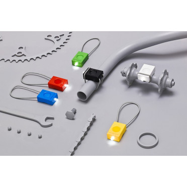 Paar groene Bookman fietslampen