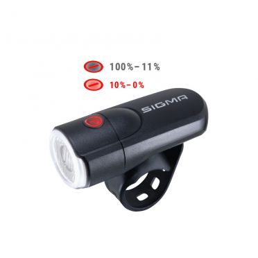 Sigma Aura 30 fietsvoorlicht op batterij