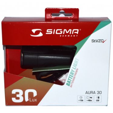 Sigma Aura 30 fietsvoorlicht op batterij
