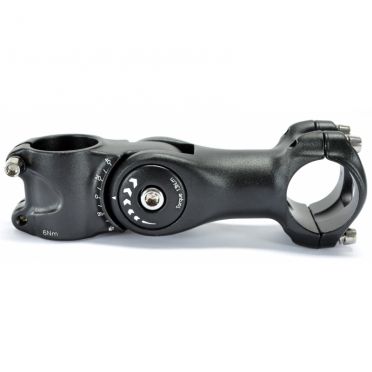 PNA verstelbare zwarte aluminium fietsstuurpen voor 31,8 mm stuur