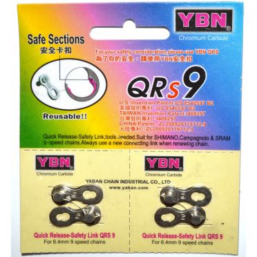 YBN - Pair of quick link for 9 speed bike chain