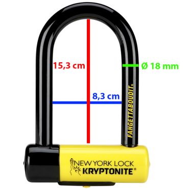 U-fietsslot Kryptonite New York Fahgettaboudit