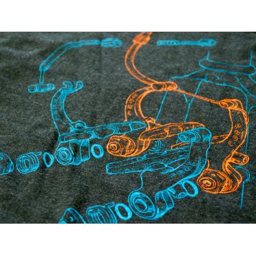 American Apparel x Paul Components MiniMoto-T-shirt