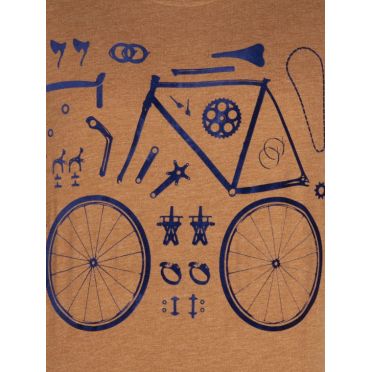 T-Shirt Le Patron - Cognac fietsonderdelen