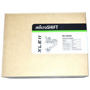 Microshift achterderailleur 10/11 speed medium kooi XLE