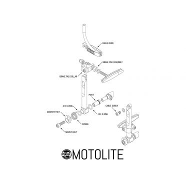 Paul Component Motolite V-remklauw