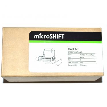 Microshift 6-speed rechte MTB-shifter TS38