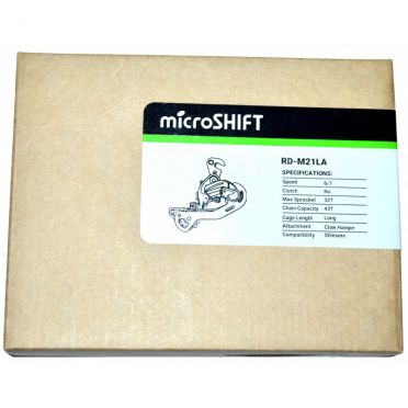 Microshift 6-7 speed achterderailleur grote kooi met 42T uitval RD-M21LA