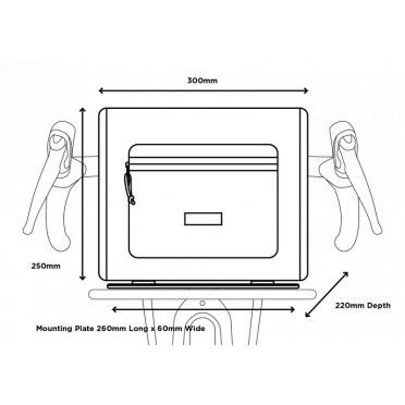 Restrap Rando grote fietstas voordrager