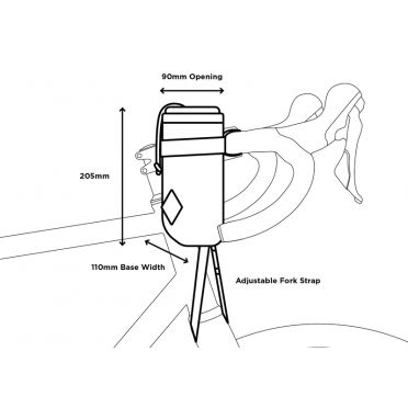 Restrap Stem Bag fietstas voor stuurpen