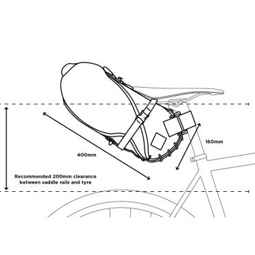 Restrap 8L waterdichte zadeltas