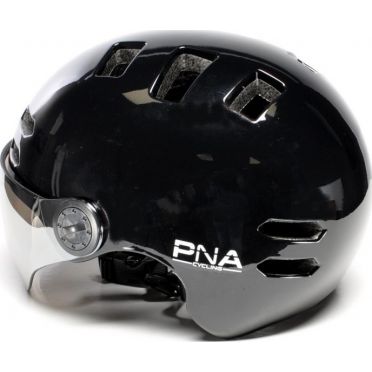 PNA stadsfietshelm met geïntegreerd vizier