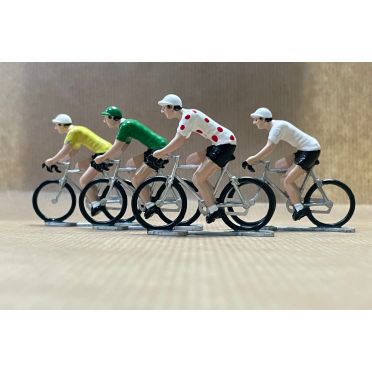 Roger wielrennerbeeldje - Polka dot jersey