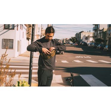 Chrome Heuptas met ritssluiting