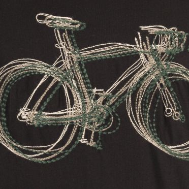 Le Patron T-shirt - Zwarte racefiets