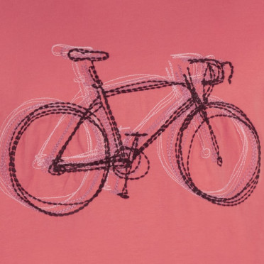 Le Patron T-shirt - Koraal racefiets
