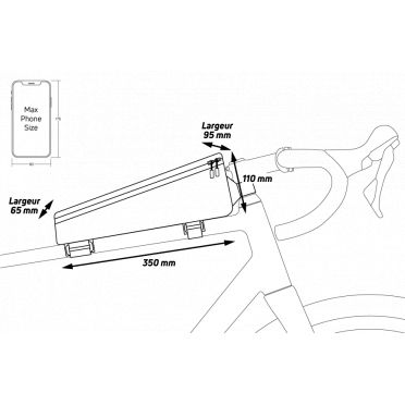 Zefal Z Console Pack T3 Framemontagetas - 1,8L