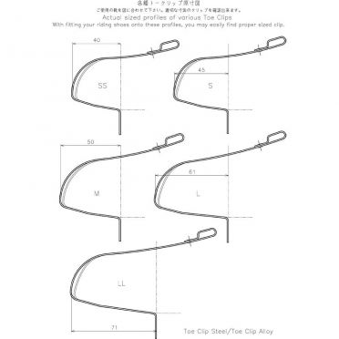 Stalen en leren neusclips MKS Toe Clip NJS