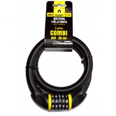 Auvray Combispiraalslot met code 80 cm