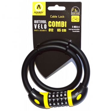 Auvray Combi 12 gecodeerd kabelslot