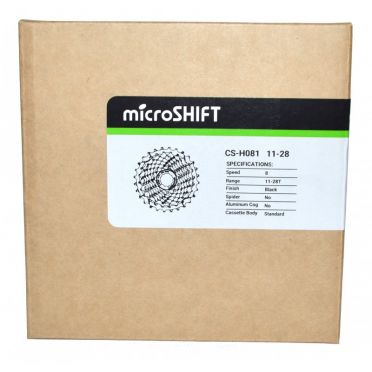Microshift 8 Speed ​​Road Cassette 11-28 R8 Zwart