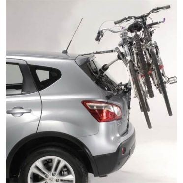 Fietsenrek op achterklep met riemen Mottez Ariane 3 fietsen