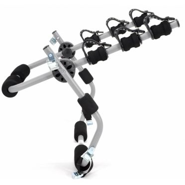 Fietsenrek op achterklep met riemen Mottez Ariane 3 fietsen