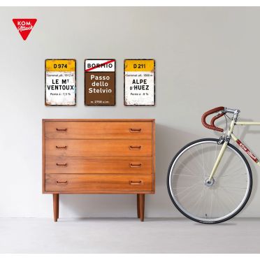 Carrefour de l'Arbre - Vintage Stijl Parijs - Roubaix Fietsbord