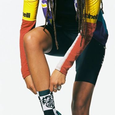 Cinelli Crest Zwart 'N' Wit Pastori Fietssokken