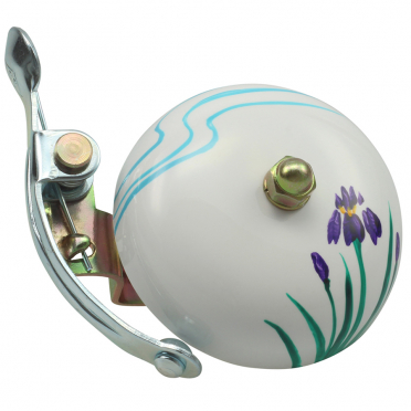 Handbeschilderde Japanse kraanvogel fietsbel